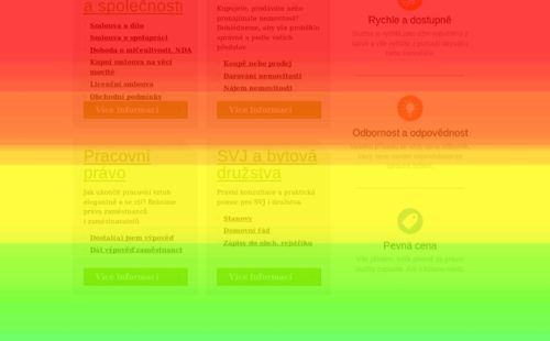 Nový web – Scroll mapa